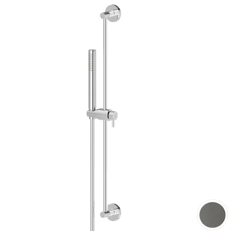 Newform Shower set Душевой гарнитур: штанга, ручной душ из латуни, шланг, цвет: PVD gun metal