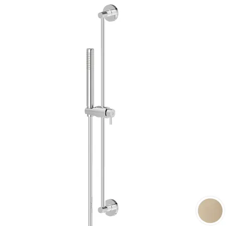 Newform Shower set Душевой гарнитур: штанга, ручной душ из латуни, шланг, цвет: gold satin