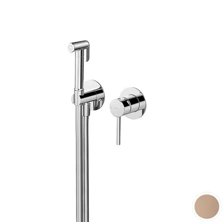 Newform Shut Off Гигиенический душ, внешняя часть, цвет: copper satin