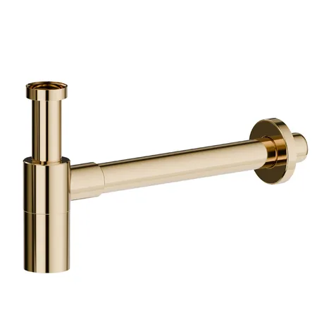 Newform Сифон для раковины, регулируемый по высоте -, цвет: PVD glossy gold
