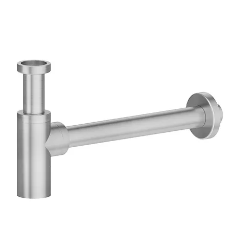Newform X-STEEL 316 Сифон для раковины под донный клапан, цвет: нержавеющая сталь
