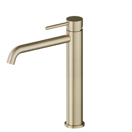 Newform X-Steel 316 Смеситель для раковины, 1 отв, средний, цвет: PVD brushed pale gold