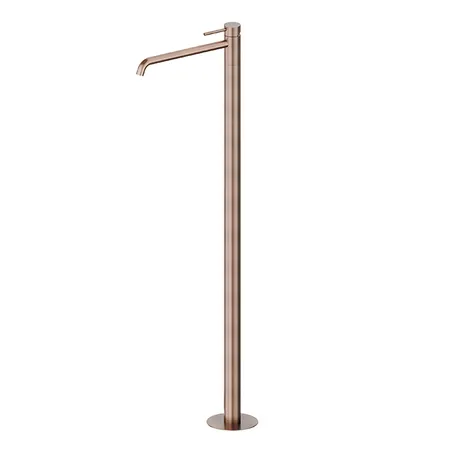 Newform X-STEEL 316 Смеситель для раковины, напольный, излив, наружная часть, цвет: PVD Brushed copper bronze