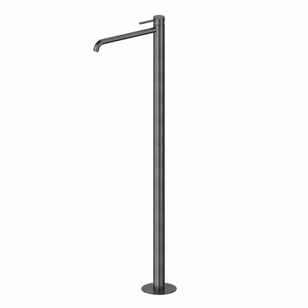Newform X-STEEL 316 Смеситель для раковины, напольный, излив, наружная часть, цвет: PVD Brushed gun metal