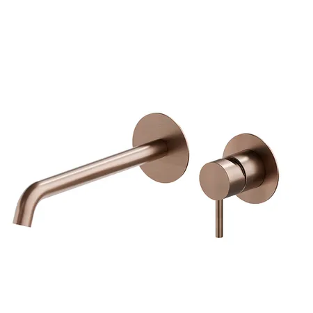 Newform X-STEEL 316 Смеситель для раковины, встраиваемый, излив:, цвет: PVD Brushed copper bronze