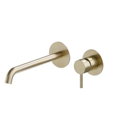 Newform X-STEEL 316 Смеситель для раковины, встраиваемый, излив:, цвет: PVD Brushed pale gold