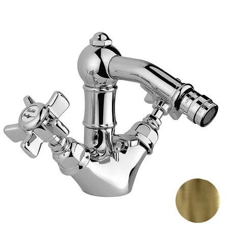 Nicolazzi Dames Anglaises Смеситель для биде, на 1 отв, поворотный излив:, цвет: бронза