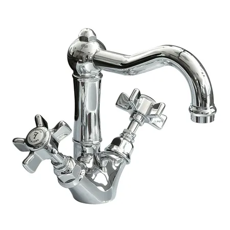 Nicolazzi Dames Anglaises Смеситель для раковины с 2мя ручками, с донным клапаном, излив:, цвет: хром