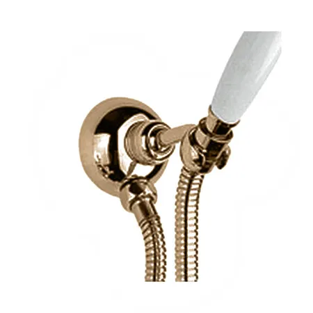 Nicolazzi Держатель душевой ручного душа, с подводом воды 1/2", цвет: BRONZED PLATED