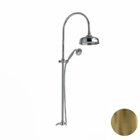 Nicolazzi Doccia Душевая стойка с лейкой, переключателем и ручным душем цвет: Bronze Plated