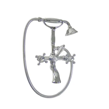 Nicolazzi Half Dome Crystal Смеситель для ванны с душем настенный на 2 отверствия, излив: цвет: хром