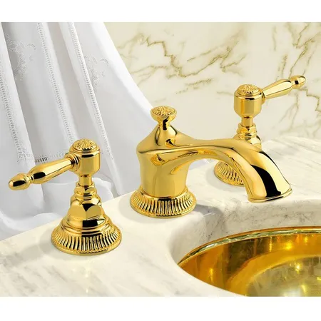 Nicolazzi Impero Смеситель для раковины на 3 отверстия, цвет: золото