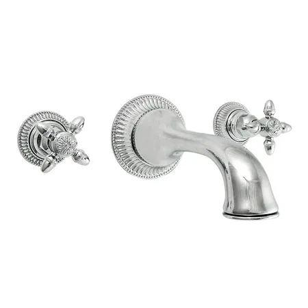 Nicolazzi Impero Смеситель для раковины настенный на 3 отверстия, излив:, цвет: хром