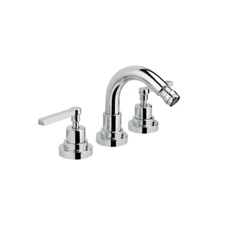 Nicolazzi Mac Kinley 05 Смеситель для биде на 3 отверстия, с 2мя ручками, излив:, цвет: хром