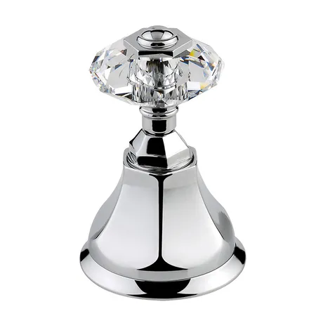Nicolazzi Teide Вентиль запорный 1/2”, ручки Crystal handle, цвет: хром