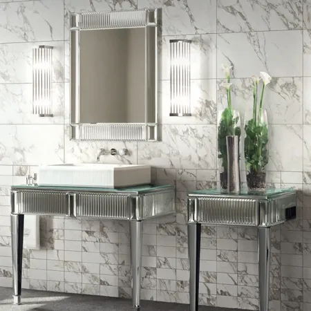 Oasis Rialto Комплект мебели напольный, №1, L98xP51, цвет: ribbed mirror/хром