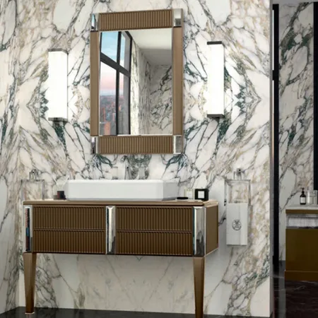 Oasis Rialto Комплект мебели напольный, №4, L116xP51, цвет: metallic Gianduia/хром