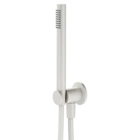 Plumberia Selection IXO Душевой гарнитур, ручной душ с держателем, запорным клапаном, шланг PVC, цвет: белый матовый