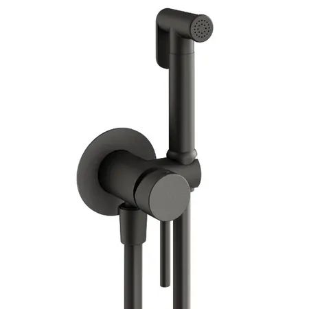 Plumberia Selection IXO Гигиенический душ, со смесителем, держатель, шланг PVC, цвет: графит