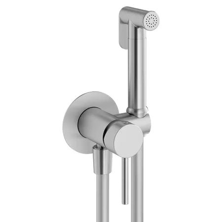Plumberia Selection IXO Гигиенический душ, со смесителем, держатель, шланг PVC, цвет: хром брашированный