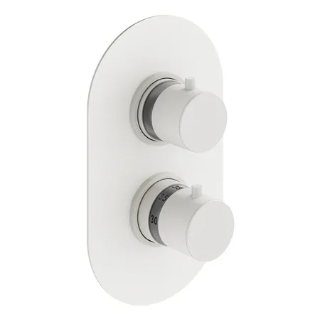 Plumberia Selection IXO Смеситель для душа, встраиваемый, термостатический, на 3 выхода, цвет: белый матовый