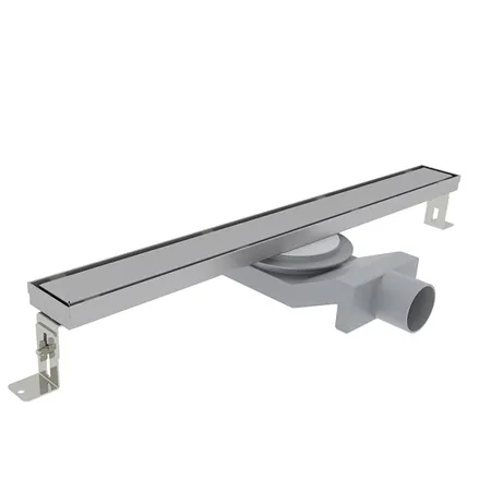 Plumberia Selection Трап душевой PS LINEAR 2устор. накладка из нерж.стали, комбинир.затвор с горизонт. Выпуском Ду,40л/мин, цвет: нержавеющая сталь