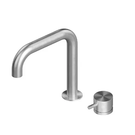 QuadroDesign Source Смеситель для раковины, 2 отв, цвет: Brushed Stainless Steel