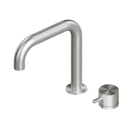 QuadroDesign Source Смеситель для раковины, 2 отв, цвет: Brushed Stainless Steel