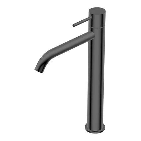 Ritmonio Diametro35 S Смеситель для раковины, на 1 отв, высокий, цвет: Brushed Black Chrome