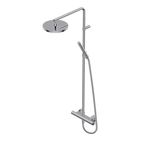 Ritmonio Shower column sets Душевая стойка, с термостатическим смесителем верхним душем из латуни D-, ручным душем, цвет: Brushed