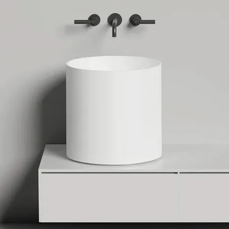 Salini Armonia Раковина, без отв, накладная, S-Sense, цвет: белый глянцевый