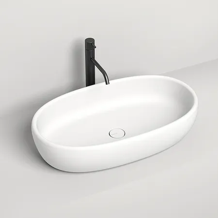 Salini Luce Раковина накладная, без отв, без перелива, S-Stone, цвет: белый матовый