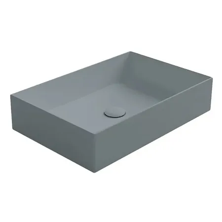 Simas Agile Раковина, накладная, без перелива, без отв, цвет: Cemento matt