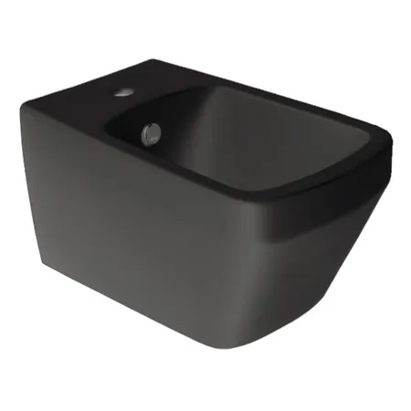 Simas Baden Baden Биде подвесное, с 1 отв, цвет: черный матовый