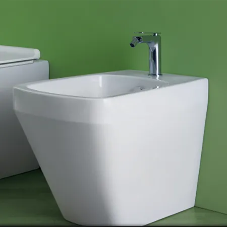 Simas Baden Baden Биде приставное, с 1 отв под смеситель, цвет: белый