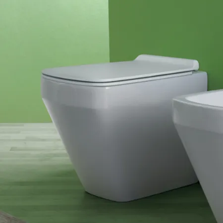 Simas Baden Baden Унитаз приставной безободковый, слив универсальный, цвет: белый