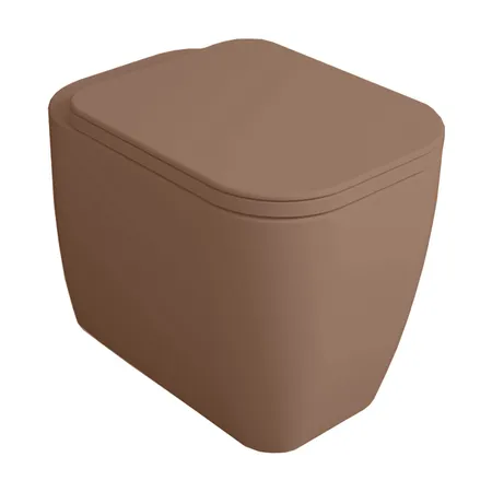 Simas Henges Унитаз напольный безободковый, цвет: moka mat