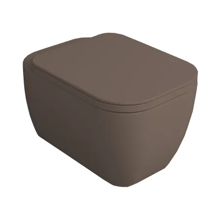 Simas Henges Унитаз подвесной,безободковый, цвет: moka matt
