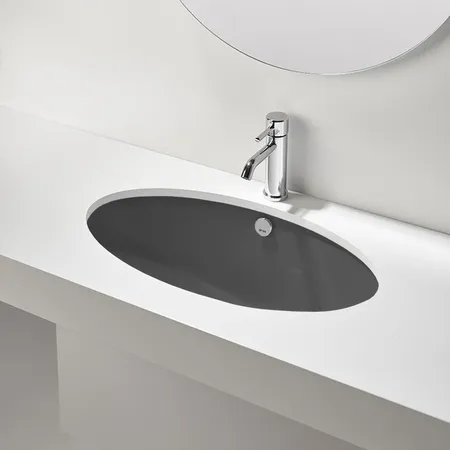 Simas Lft Spazio раковина встаиваемая под столешницу, цвет: antracite matt