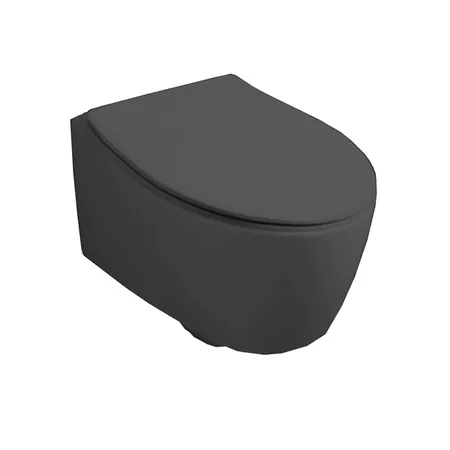 Simas Lft Spazio Унитаз подвесной, безободковый, цвет: Antracite matt