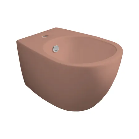 Simas Vignoni биде подвесное, с 1 отв, цвет: caramello