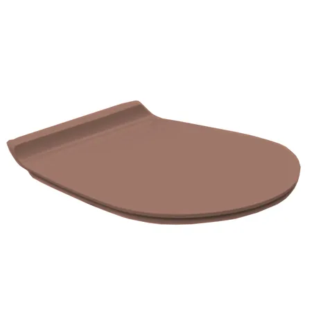 Simas Vignoni Сиденье для унитаза, с микролифтом, цвет: caramello/хром