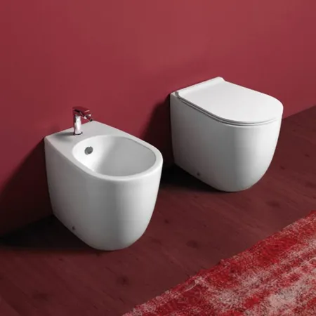 SIMAS Vignoni унитаз приставной безободковый, слив универсальный, цвет: белый