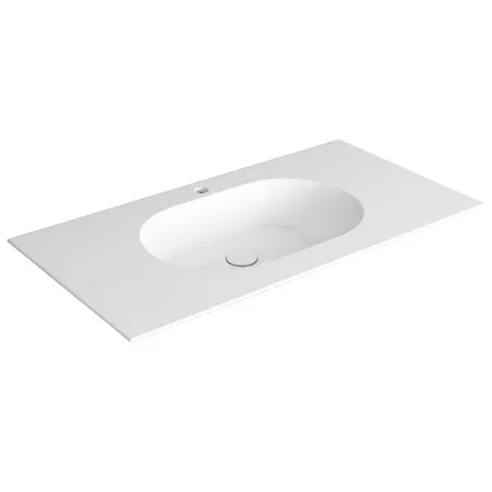 SIMAS WAVE Раковина на столешницу, с 1 отв, цвет: белый матовый