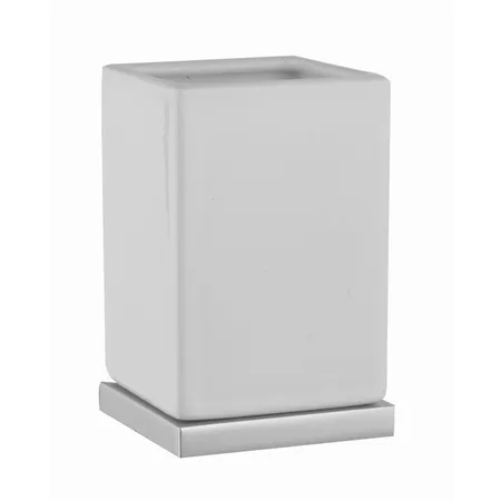 Stella Bamboo Quadro Стакан с подставкой настольный 1014/B016 цвет: хром