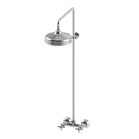 Stella Italica Душевой комплект 3283/301/314A-220: смеситель, штанга+верхний душ, цвет: хром