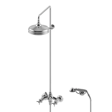 Stella Italica Душевой комплект 3284/33-220: смеситель, штанга+ручной+верхний душ, цвет: хром