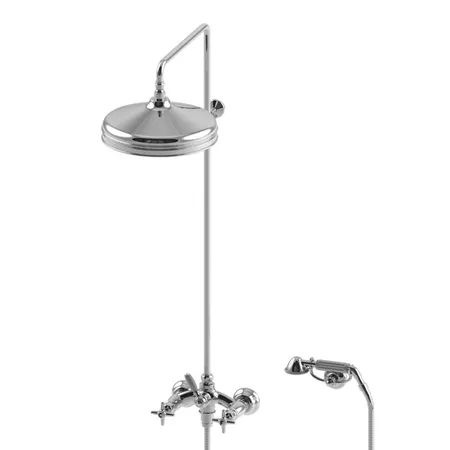 Stella Italica Душевой комплект 3284/33-300: смеситель, штанга+ручной+верхний душ, цвет: хром
