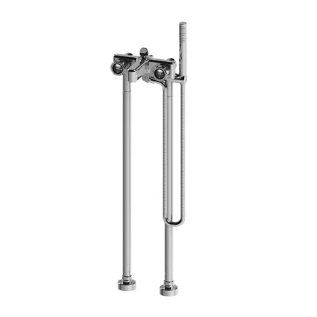Stella Timeaster Напольный смеситель для ванны 3267/CL306 с ручным душем, круглая ручка, цвет: хром