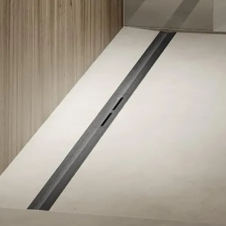 TECEdrainprofile Профиль для душа, цвет: PVD Brushed stainless steel, black/сатин, черный